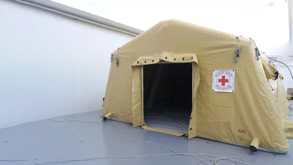 AZF medium duty low pressure inflatable shelters